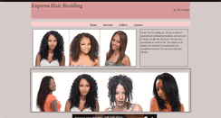 Desktop Screenshot of expresshairbraiding.com